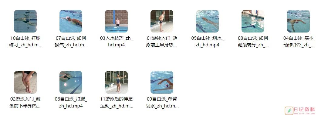 自由泳教学视频